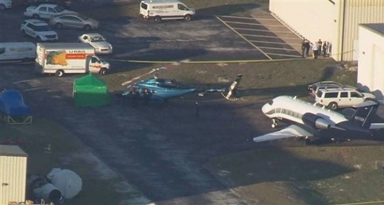 مروحية تقطع رأس عامل بأحد المطارات