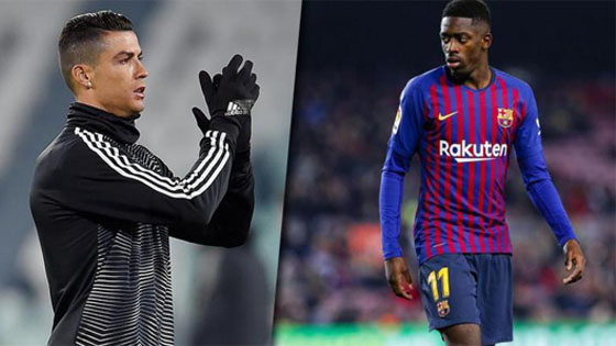 رونالدو يطلب من ناديه التعاقد مع عثمان ديمبلي