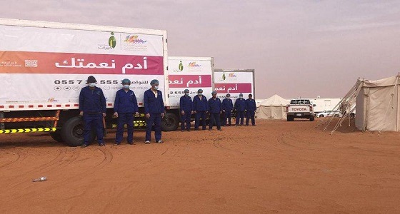 ” خيرات ” .. فرق ميدانية تباشر مهام حفظ النعمة بمهرجان الإبل