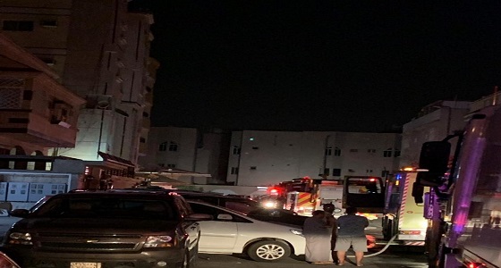 بالصور.. 19 حالة إصابة في حريق ضخم بشقة سكنية بجدة