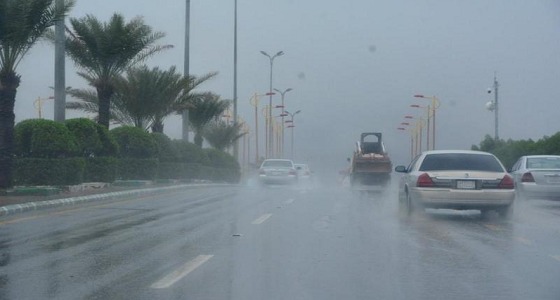 أمطار رعدية ورياح نشطة على 4 مناطق
