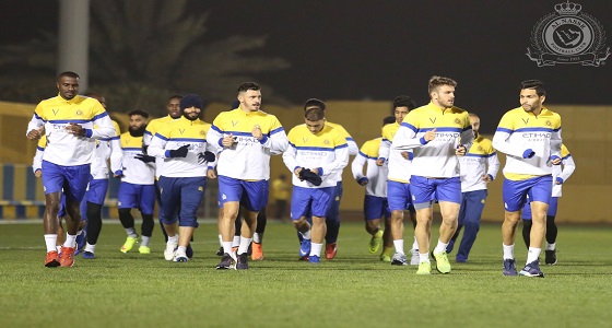 بالصور.. ” النصر ” يبدأ استعداداته لمباراة ” القادسية “