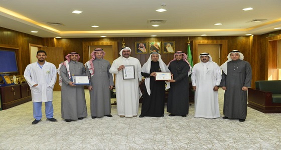 مدير جامعة المجمعة يستقبل الوفد المشارك في المعرض الدولي 11 للاختراعات بالشرق الأوسط