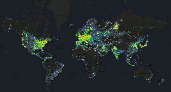 صور طبيعية مبهرة لخريطة الإضاءة في العالم