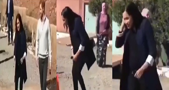 بالفيديو.. رغم حملها.. ميجان ماركل تركض مسرعة تجاه طفلتين بالمغرب