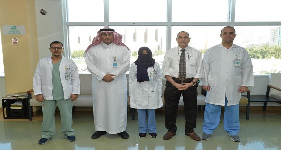 إنقاذ حياة فتاة من ورم متضخم بتجويف البطن في مدينة الملك عبدالله الطبية