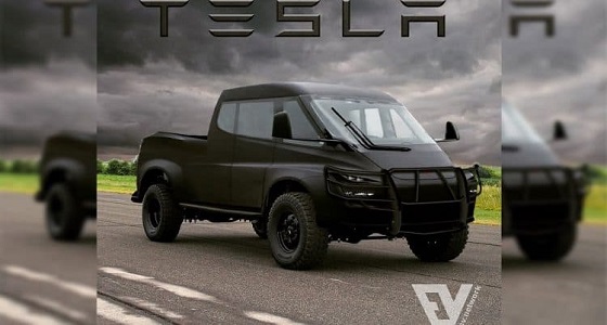 الكشف عن بيك اب تسلا القادمة لتتحدى نيسان و فورد و شيفروليه