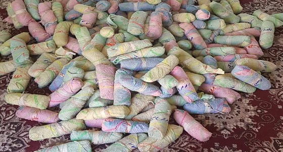 إحباط محاولة تهريب 202 حزمة قات على طريق الرين بيشة