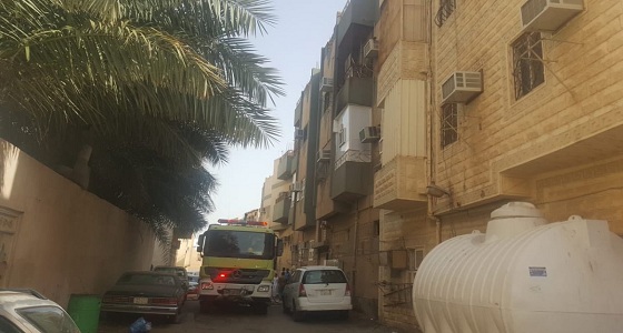 بالصور.. وفاة شخص في حريق بالمدينة المنورة