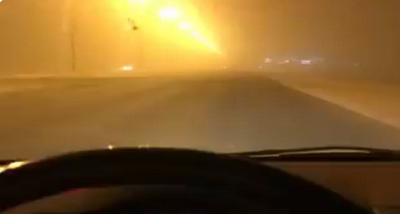 بالفيديو..موجة غبار قادمة باتجاه نجران