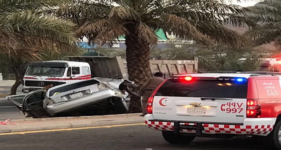 وفاة وإصابة 4 معلمين إثر حادث مروري على طريق الهجرة