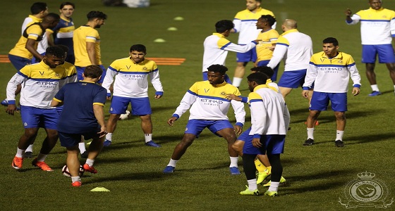 بالفيديو والصور.. النصر يختتم استعداداته لـ لقاء الشباب