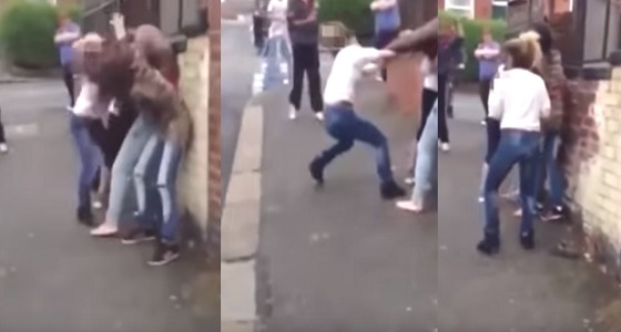 بالفيديو.. شاب يشعل الشجار بين 3 فتيات من أجله