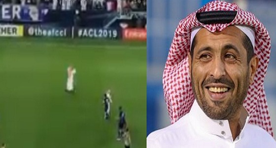 بالفيديو.. الأمير محمد بن فيصل يحتفل بالفوز مع المدرج الفخم