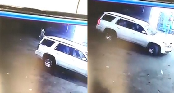 بالفيديو.. لحظة سرقة سيارة تركها قائدها في وضع التشغيل بنجران