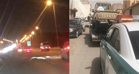 ” المرور ” يلقي القبض على  السائقين المتهورين في فيديو المراوغة على طريق بالرياض