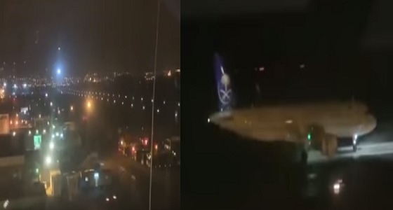 فيديو يوثق أول هبوط لرحلة جوية على مدرج مطار أبها