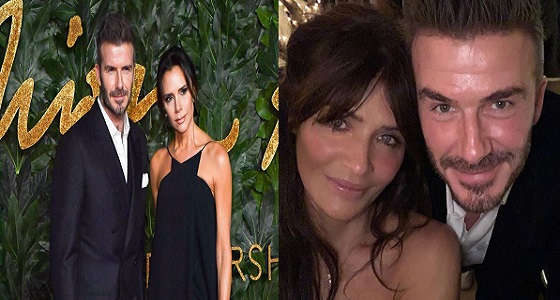 بالصور.. ” بيكهام ” يثير غضب زوجته بسبب عارضة حسناء