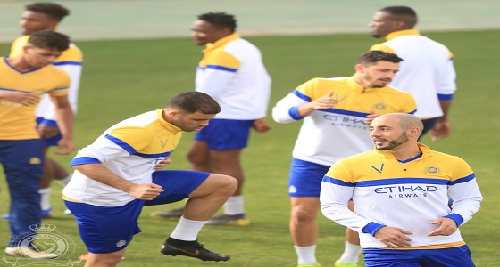 بالصور.. ” النصر ” يواصل استعداداته لمواجهة الاتفاق