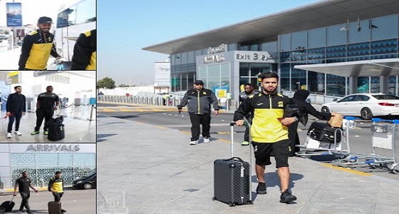 بالفيديو والصور.. وصول بعثة الاتحاد إلى أبوظبي لمواجهة الوحدة الإماراتي