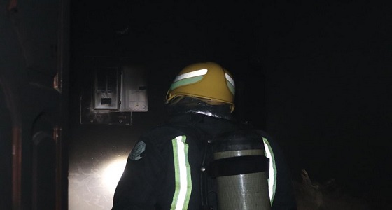 بالصور.. اندلاع حريق في عمارة سكنية بالطائف