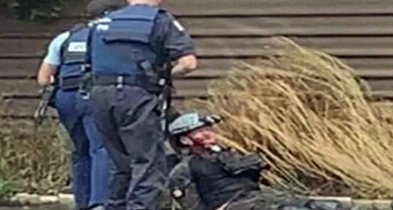 صورة جديدة للحظة اعتقال سفاح نيوزيلندا 