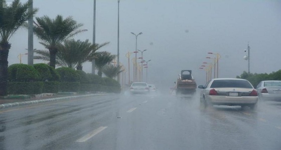 أمطار رعدية ورياح نشطة على 3 مناطق