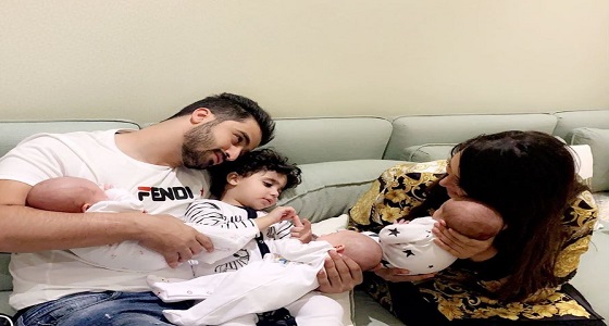 أحدث صورة لتوائم الدكتورة خلود بعد ولادتهم بأشهر قليلة