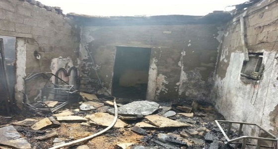 تفحم &#8221; مسن &#8221; إثر إندلاع حريق داخل غرفته بالقنفذة