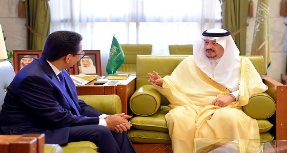 أمير الرياض يستقبل سفير موريتانيا لدى المملكة