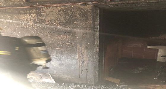 بالصور.. وفاة طفلين في حريق شقة سكنية بعسير