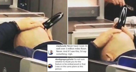 مسافر يثر غضب الركاب بحلق رأسه على متن رحلة جوية