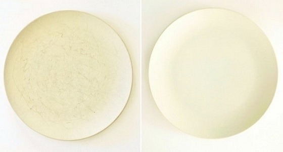 الطبق المبلول يجنبك خدشه عند الغسيل