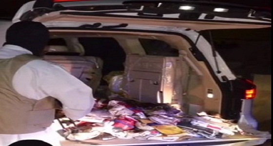 بالفيديو.. ضبط كميات كبيرة من الحشيش بالرياض