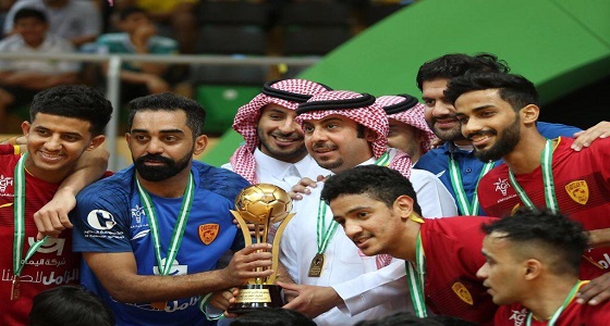 بالصور.. القادسية بطلا لكأس الصالات