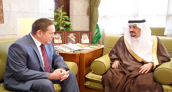 أمير الرياض يستقبل سفير روسيا لدى المملكة