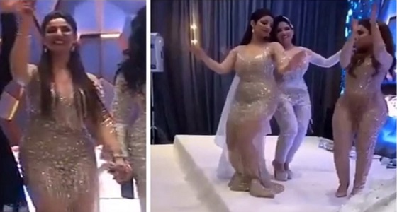 بالفيديو.. فنانة كويتية تثير الجدل بملابسها في حفل زفاف شقيقتها