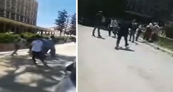 بالفيديو.. مشاجرة عنيفة بين طلاب صائمين ومفطرين بالجامعة