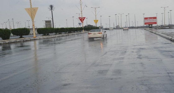 أمطار مصحوبة بزخات البرد على عدة مناطق