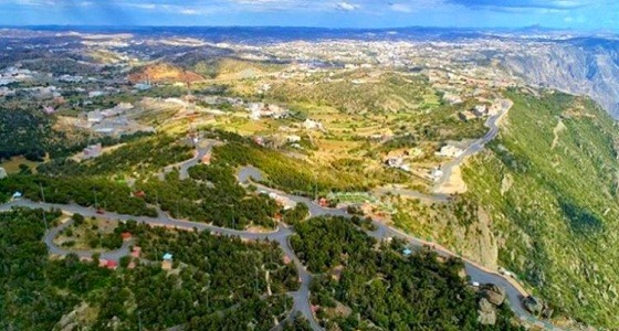 بالفيديو.. جمال النماص من الجو في الأيام الماطرة