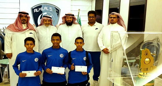 إدارة نادي الهلال تكرم أبطال التايكوندو