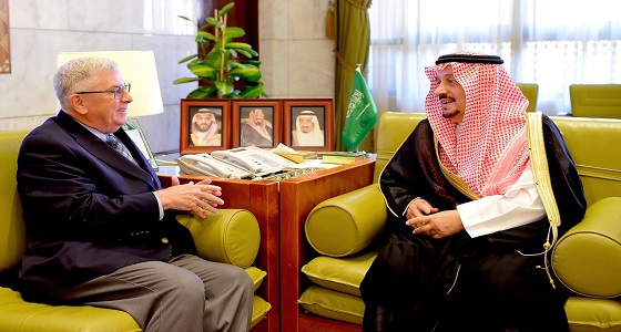 أمير منطقة الرياض يستقبل سفير الولايات المتحدة الأمريكية لدى المملكة