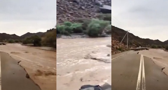 بالفيديو.. هبوط بعض طرق نجران جراء السيول.. والأمانة تصدر بيان رسمي