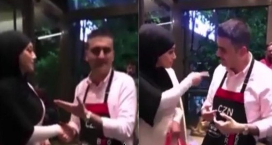 بالفيديو.. فنانة جزائرية تدخل في نوبة ضحك بعد طلب الشيف بوراك يدها