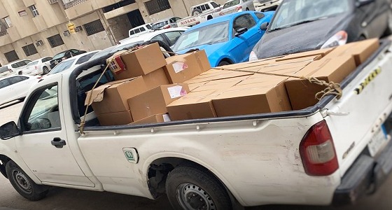 بالصور.. مركبة تقود لضبط 150 ألف منتج طبي مخالف