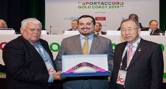 الجمعية العمومية للمنظمة الدولية للاتحادات ” AIMS ” تكرم الاتحاد الدولي للهجن