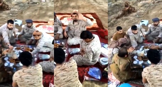 بالفيديو.. إفطار جنود المملكة مع القوات اليمنية في صعدة