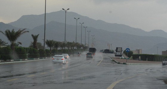 سقوط ‏أمطار رعدية وزخات من البرد على بعض مناطق المملكة