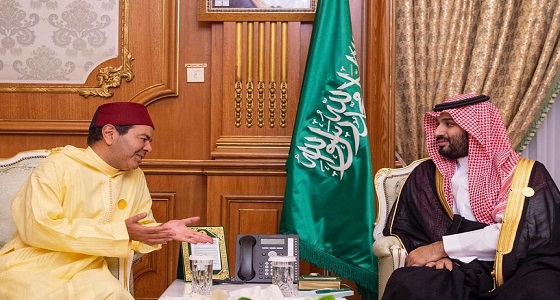 سمو ولي العهد يلتقي الأمير رشيد ابن الحسن رئيس وفد المغرب للقمة الإسلامية
