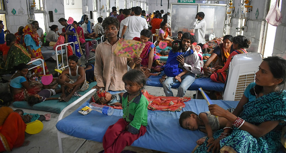 التهاب الدماغ الحاد يقتل 129 طفلا هنديا